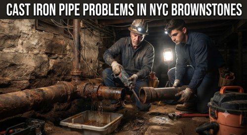 Cast Iron Pipe Problems in NYC Brownstones: Warning Signs