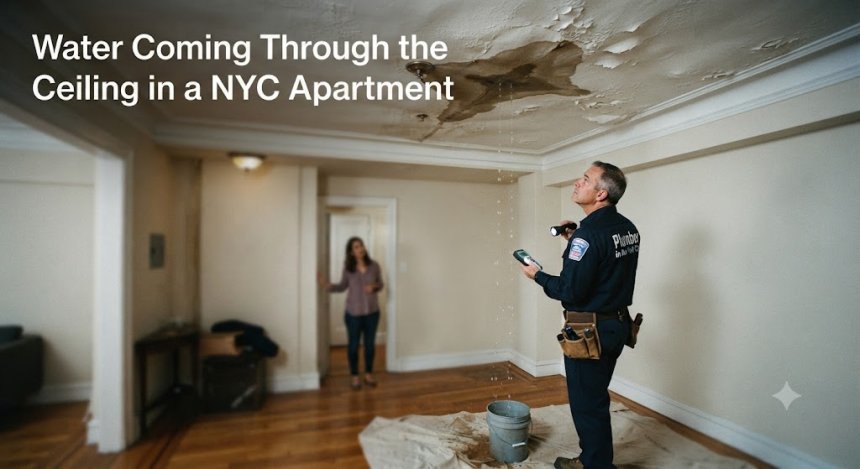 Water Coming Through Ceiling NYC Apartment Causes