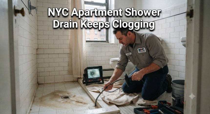 NYC Apartment Shower Drain Clogging? Expert Fixes & Tips