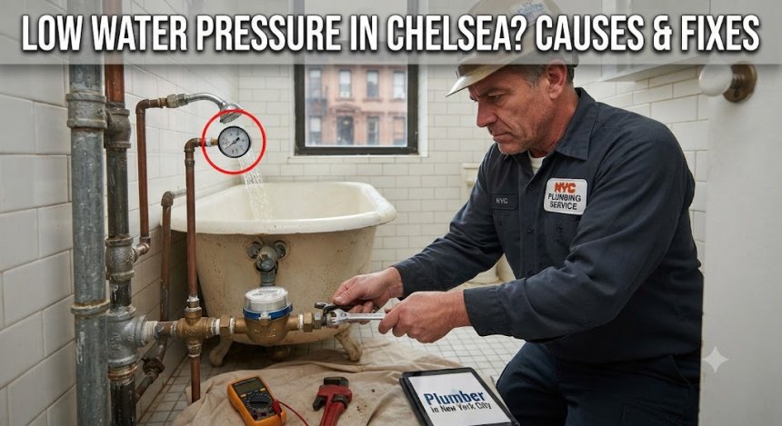 Low Water Pressure in Chelsea? Causes & Fixes