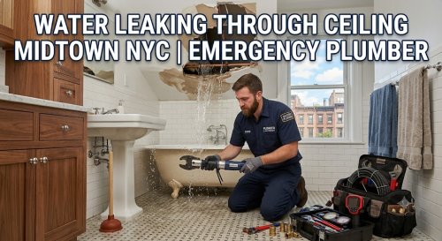 Water Leaking Through Ceiling Midtown NYC | Emergency Plumber