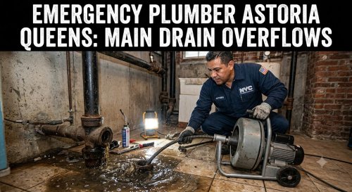 Emergency Plumber Astoria Queens: Main Drain Overflows