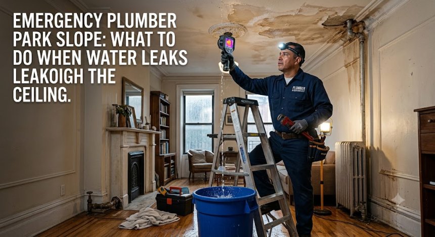 Emergency Plumber Park Slope: What to Do When Water Leaks Through the Ceiling